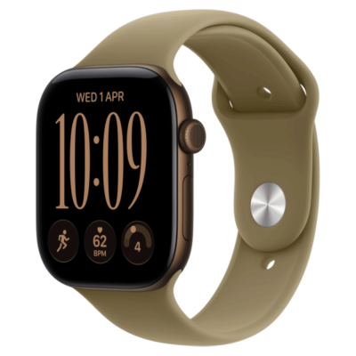 Apple Watch Series 12 Бронза+ Olive Sport Band 46 mm