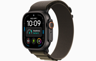 Apple Ultra 4 Black Titanium+ Alpine Loop Dark Olive 49 mm