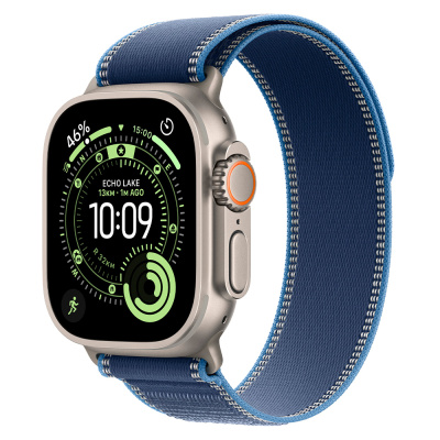 Apple Ultra 3 Natural Titanium+ Bright Blue Trail Loop 49 mm