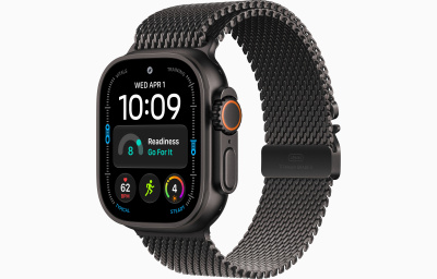Apple Ultra 4 Black Titanium+ Titanium Milanese Loop 49 mm