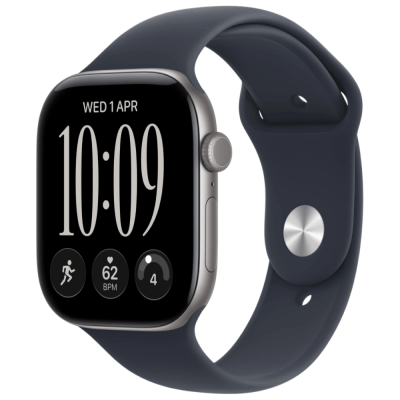 Apple Watch Series 12 Серый+ Navy Blue Sport Band 46 mm
