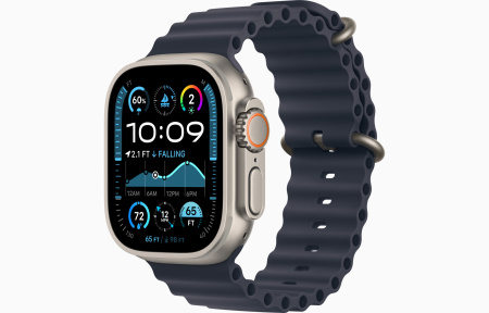 Apple Ultra 2 Natural Titanium 49 mm with Navy Ocean Band
