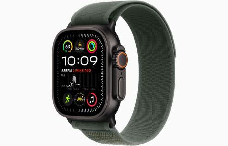 Apple Ultra 2 Black Titanium 49 mm with Green Trail Loop