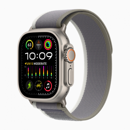 Apple Ultra 2 49 mm Natural Titanium with Trail Loop GreenGray