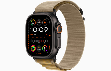 Apple Ultra 2 Black Titanium 49 mm with Tan Alpine Loop
