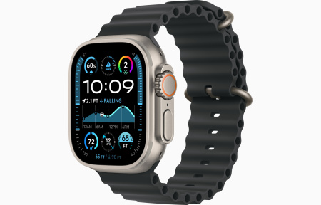 Apple Ultra 2 Natural Titanium 49 mm with Black Ocean Band