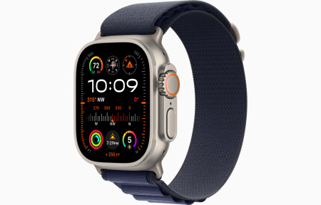 Apple Ultra 2 Natural Titanium 49 mm with Navy Alpine Loop