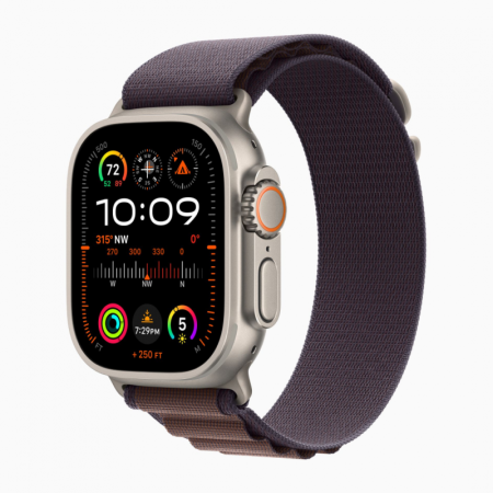 Apple Ultra 2 49 mm Natural Titanium with AlpineLoop Indigo